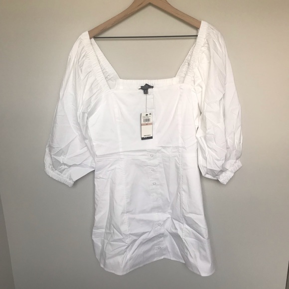 Danielle Bernstein Puff Sleeve Dress NWT - Picture 3 of 5